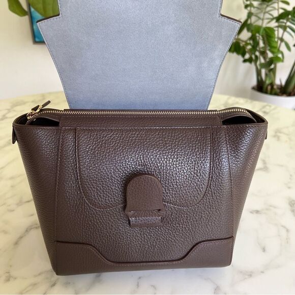 Senreve Mini Maestra Backpack Crossbody Bag Chocolate Brown Dolce Leather Senreve Mini Maestra Backpack Crossbody Bag Chocolate Brown  main image 2